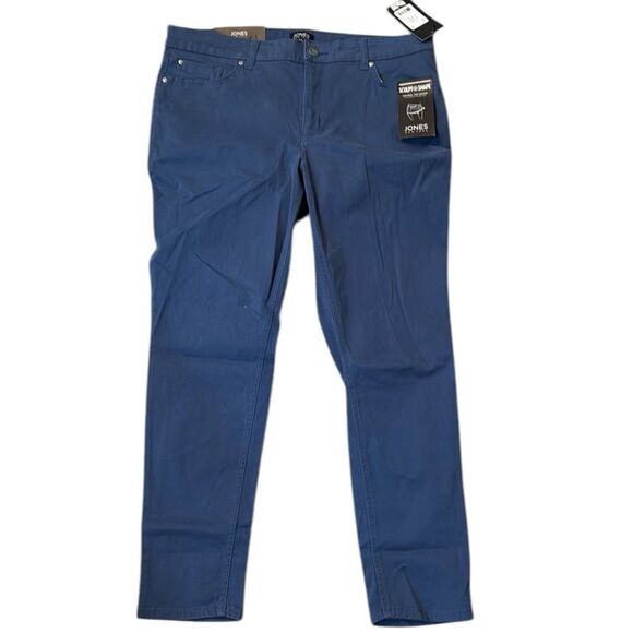 NWT Jones New York Lexington Ankle Pants Size 12/31 Blue - Picture 1 of 11